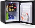 Syntrox Germany, 52L Mini Kühlschrank, Kleiner Kühlschrank, Hotelkühlschrank lautlos, LED Innenbeleuchtung, Getränkekühlschrank, schwarz