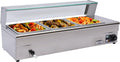 Buffetwärmer Warmhalteplatte Speisenwärmer 1200W Heizleistung 22kg 3 Töpfe 6L Buffet Wärmer Temperatur 30-80°C,0.6mm Gehäuse Gehärteter Glasdeckel