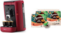 Philips Senseo Maestro Kaffeepadmaschine Bundle mit 80 Kaffeepads, Rot (CSA260/90), 1,2L, aus recyceltem Plastik, 3 Kaffeespezialitäten, Memo-Funktion