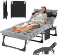 MOPHOTO Klappbarer Loungesessel 5-Position, für Pool, Klappliege, tragbarer Outdoor-Chaiselongue zum Sonnenbräunen, Strand, Terrasse zum Sonnenbaden