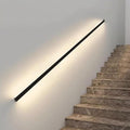 LED beleuchteter Treppengeländer mit Bewegungsmelder, Wandmontiertes Treppengeländer Innen Außen Treppengeländer 4000K Weißlicht für Treppen, Veranda