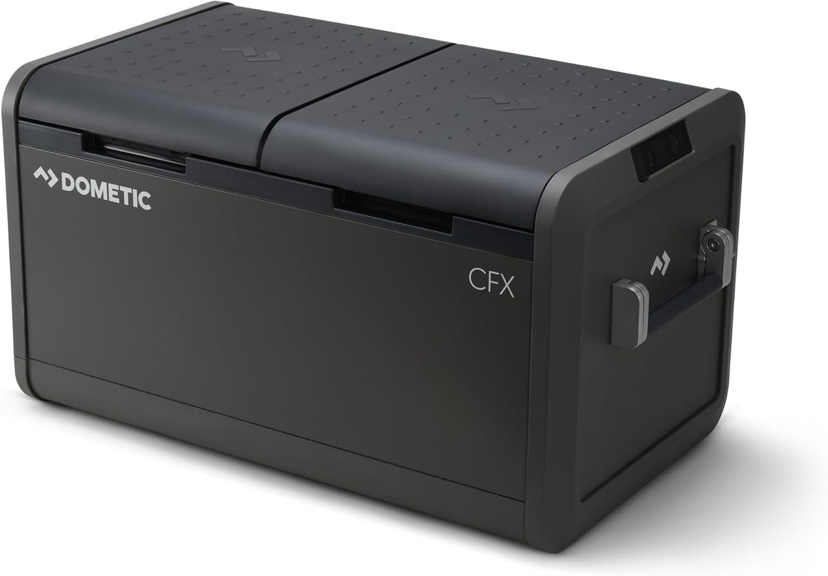 DOMETIC CFX5 75DZ, 12/24V 240V, Tragbare Kompressor Kühlbox 75L Zweizonen, Gefrierbox für Auto, Elektrische Kühlbox, Lkw, Boot, Reisemobil, Camping
