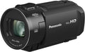 Panasonic HC-V900E-K Full-HD-Camcorder, 25-mm-F1.8-Weitwinkelobjektiv, 24-facher optischer Zoom, FHD-Video, Hybrid OIS+, HDR, Zoom-Mikrofon, Schwarz