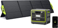 FOSSiBOT F2400 Powerstation mit 200W Solarpanel, Solargenerator 2048Wh LiFePO4 Batterie 230V 2400W 3AC Ausgängen (4800W Peak)