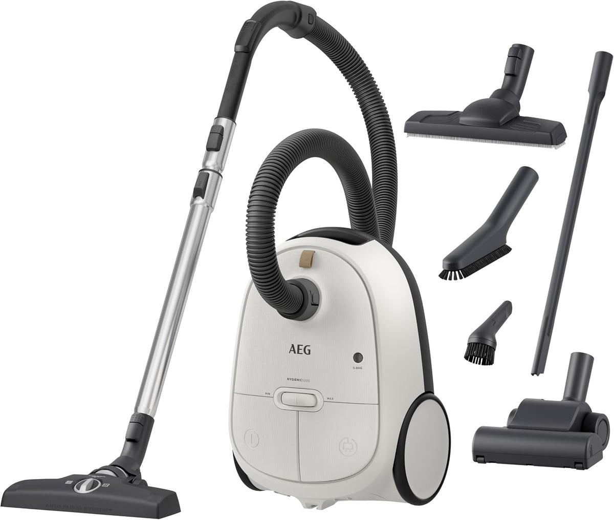 AEG HYGIENIC 6000 Staubsauger mit Beutel, AB61H6SW, 850 W, 3 Jahre Garantie